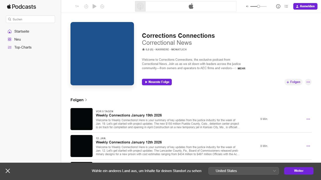 „Corrections Connections“-Podcast – Apple Podcasts